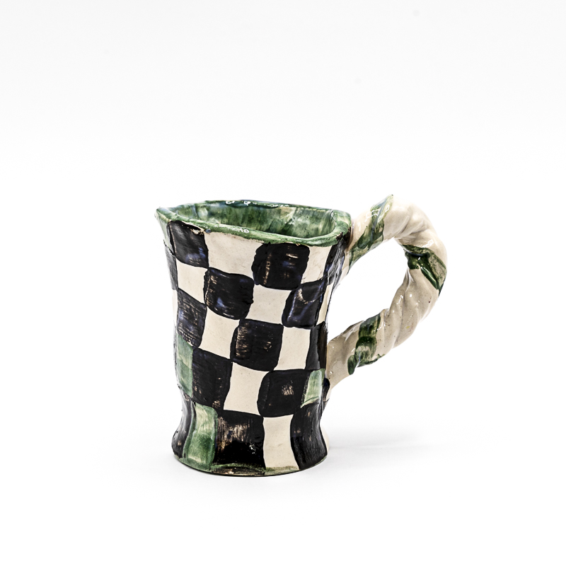 Taza cuadros ROSA